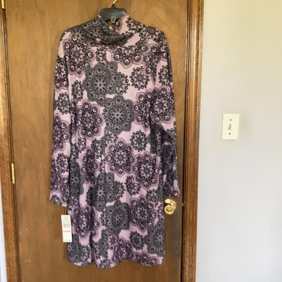 Ruby Rd paisley boho print pullover dress size 2X - Picture 9 of 16